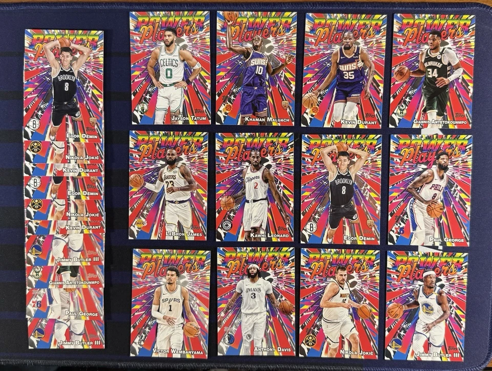 2025-26 Topps Basketball Power Players 22 Card Lot Wemby, Lebron, Giannis - image 1 of 1