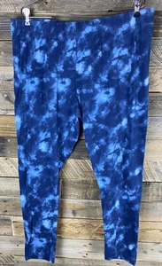 Old Navy Women's Plus Sz 2X Blue Camo Leggings - Picture 1 of 7
