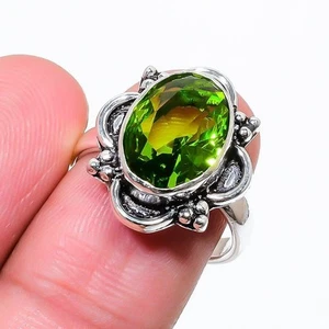 Joyería de anillo hecha a mano de plata esterlina 925 con piedras preciosas... - Imagen 1 de 4