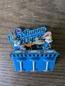 Vintage Bugs Bunny Diner Refrigerator Magnets 1998 Daffy Bugs and Lola Bunny - Picture 1 of 14