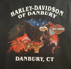Herren Harley Davidson 2022 Danbury CT. Schwarz Kurzarm Hemd - XLarge - Bild 1 von 5