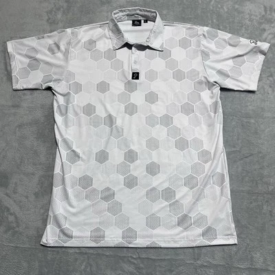 Polo Pure Golf Para Hombre L Blanco Gráfico "Mejor Sensación en Golf" Elastizado Foto 1 de 4