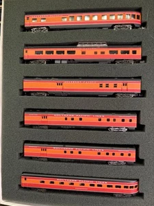 N Scale Atlas Southern Pacific Daylight 6 Passenger Car Set - Picture 1 of 4