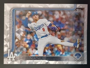 2025 Topps #616 Enrique Hernández Lámina Plateada Crackle ENVÍO GRATUITO E-355 - Imagen 1 de 2