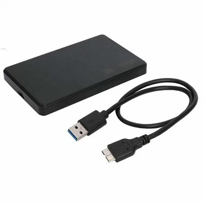 Portable External Hard Drive Disk Slim SATA Storage Device Case - Image 1 of 4