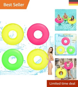 3er Set Inflatable Schwimmring – Farbenfrohe Pooltiere für den Sommer - Bild 1 von 9