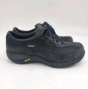 DANSKO Chantal Black Nubuck Leather Waterproof Shoes - Womens Size EU 39 US 8.5 - Picture 1 of 9