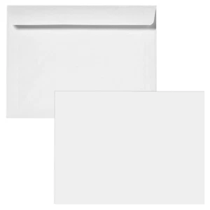 9" x 12" Booklet Envelope - Open Side - 28# White - Box of 2500 - Picture 1 of 2