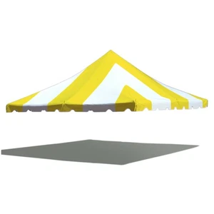 20x20 Replacement Commercial Canopy Top Pole Tent Yellow PVC Cover Event Party - Picture 1 of 2