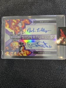 2022 Leaf Vibrance Bob Lilly Randy White Signatures 2 Auto /5 - Picture 1 of 2