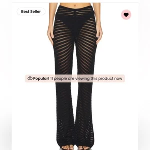 Pantaloni copricostume trasparenti Devon Windsor Camille colore nero taglia large - Foto 1 di 14