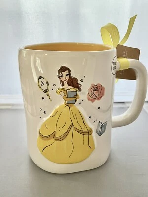 DISNEY PRINCESS X RAE DUNN BY MAGENTA RAE DUNN Disney Princess “BEAUTY AND THE BEAST” Belle Mug 3D Double Sided NWT
