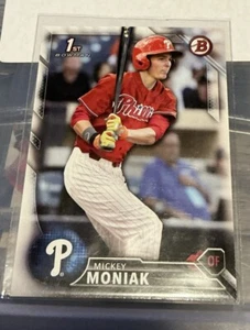 Papel Mickey Moniak 2016 Bowman Draft 1st Bowman Philadelphia Phillies #BD-1 - Imagen 1 de 2