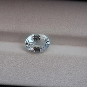 Natural 6.65 Ct EGL Certified Brazilian Oval Cut Ocean Blue Aquamarine Gemstone - Picture 1 of 5