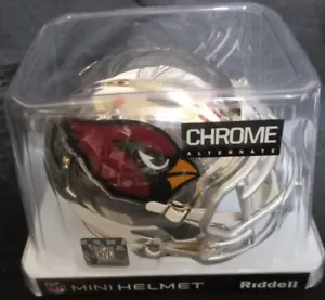 ARIZONA CARDINALS RIDDELL SPEED CHROME 2018 MINI HELMET NEW IN BOX - Picture 1 of 1