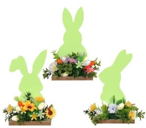 3PCS Easter Decorations, Easter Decoration for The Home, Farmhouse Rustic Wooden - Picture 1 of 3