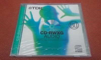 RARE TDK CD-RWXG 80 AUDIO* 80 min Blank CD-RW Digital Audio For Music Only - Image 1 of 4