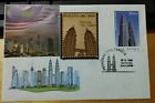 Malaysia 1999 KLCC FDC Petronas Twin Towers Private FDC inlaid Wooden Art Stamp