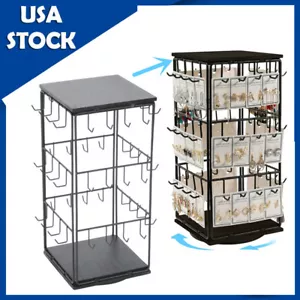 360° Rotating Earring Display Stands for Selling Rack Holder Organizer Jewelry - Picture 1 of 13
