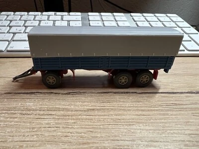 WIKING Piano Rimorchio Camion 3 Assali Buone Condizioni 1:87 - Immagine 1 di 4