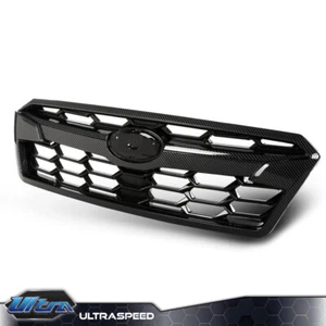 Fit For 2018-20 Subaru Crosstrek Carbon Look Front Upper Bumper Grille Assembly - Picture 1 of 12