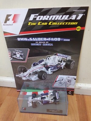 1/43 F1 Formula 1 Auto Collezione - 2008 BMW Sauber F1.08 Robert Kubica Auto #45 - Immagine 1 di 2