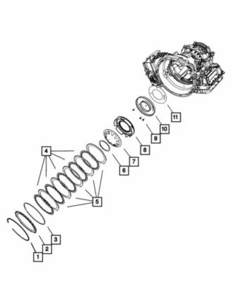 Paquete de placa de embrague inverso Dodge Durango 2001-2020 genuino Mopar 4897453AA Foto 1 de 3