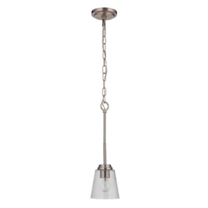 Craftmade Tyler 1 Light Mini Pendant, Brushed Polished Nickel - 50291-BNK - Picture 1 of 1