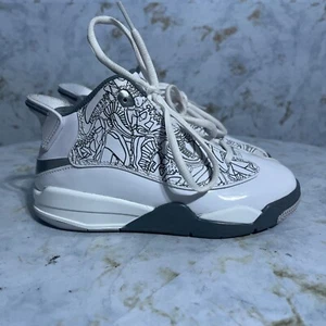 Air Jordan Dub Zero Youth Kids Sz 12C Shoes White Gray Athletic Trainer Sneakers - Picture 1 of 9