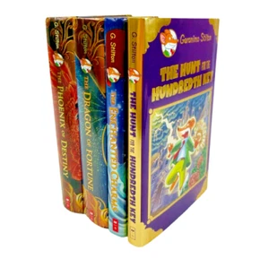 Geronimo Stilton Hardback Bundle x4 Novels  - Picture 1 of 12
