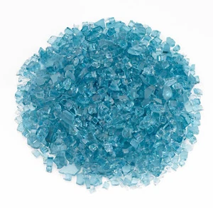 Rasmussen Fire Glass, Blue/Green, 10-Pounds - Picture 1 of 2
