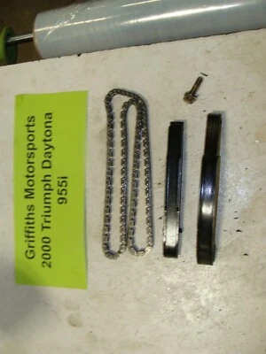 2000 Triumph Daytona 955i timing cam chain slides guides rails - Image 1 of 4