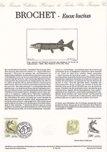 Document Philatélique 1er Jour : 30- 1990 - Brochet - Esox Lucius - Picture 1 of 1