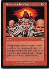 Temporary Insanity *PLAYSET* Magic MtG x4 Torment MP