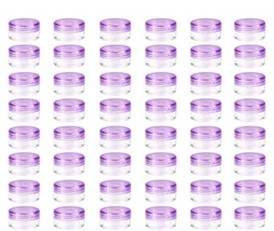 10Pcs Mini Plastic Box for Travel Jar Containers Round Cosmetic Makeup Cream Pot - Image 1 of 3