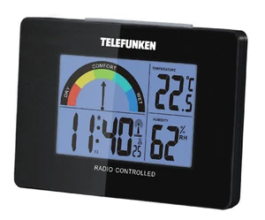 TELEFUNKEN HYGROMETER / FUNKWECKER FUD-40-COM (A) Raumluftfeuchte Komfortanzeige - Bild 1 von 6