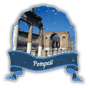 Pompeii Italy World Landmark Grunge Travel Car Bumper Sticker Decal - Picture 1 of 1