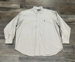 Polo Ralph Lauren Blake Para Hombres Camisa Abotonada A Cuadros Azul Tostado XL Preppy Trabajo - Imagen 1 de 4