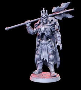 Okharon, Undead Warrior King Fantasy Miniature D&D Tabletop RPG Role Playing RNE - Picture 1 of 1