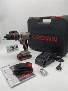 Taladro De Percusión Atornillador A Batería 20V - CROWN - Imagen 1 de 8