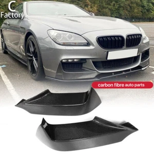 Carbon Fiber Front Bumper Splitter Lip for BMW 6 Series F06 F12 F13 M-Sport 12+ - Picture 1 of 13