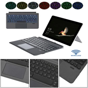 NU Backlit Touchpad Wireless Keyboard For Microsoft Surface Go 2 Pro 3 4 5 6 7 - Picture 1 of 20