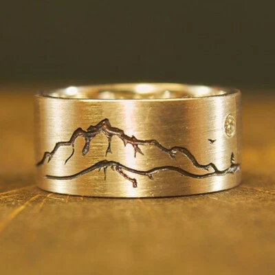 Creative женщин/мужчин ювелирных изделий 925 серебро заполненное кольца вечеринки кольца подарок размер 6-10 - Изображение 1 из 4