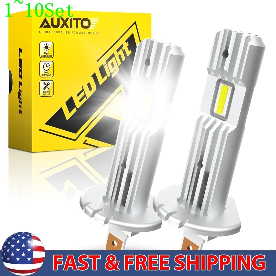 H1 LED Headlight Conversion Bulb Hi/Lo Beam Lamp Super Bright White 1-10Set — 第 1/4 张图片