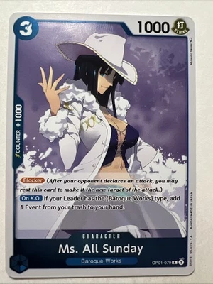 One Piece Ms. All Sunday OP01-079 Romance Dawn Englisch - Bild 1 von 2