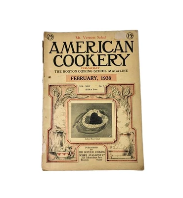 American Cookery The Boston Cooking School Magazine February 1938 No. 7 Vtg 30s — 第 1/4 张图片