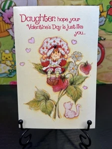 Rare Early Vintage Strawberry Shortcake Valentines Day Card From 1979 - Picture 1 of 15
