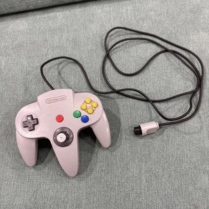 Official Nintendo 64 GRAY Controller AUTHENTIC OEM N64 Remote NUS-005 AS-IS READ - Picture 1 of 22