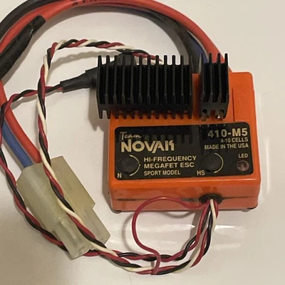 Vintage Novak 410-M5 Brushed Motor ESC Electronic Speed Control RC10 - Image 1 of 4