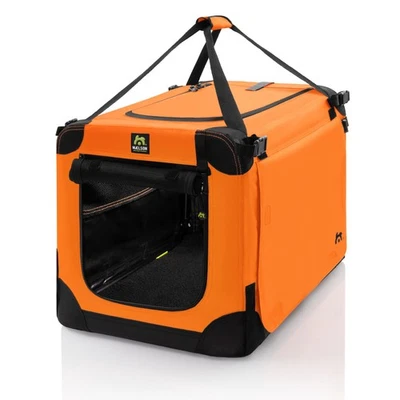Maelson Soft Kennel Neon-Orange, 52 cm - faltbare Hunde-Transportbox Reisetasche - Bild 1 von 4